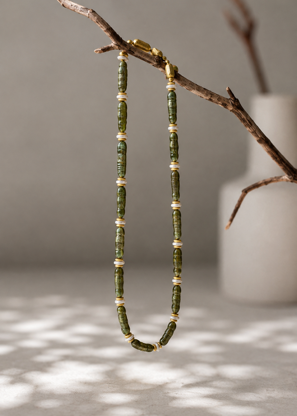 Day 20 - Olive Afterglow Necklace