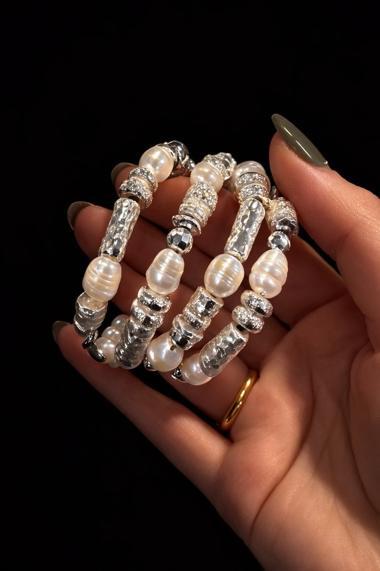 Silverado IX (Triple Wrap Freshwater Pearl)