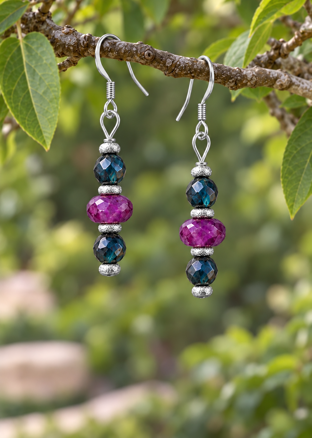 Complimentary Gilded Garden earrings in silver